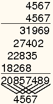 Mid-square method example